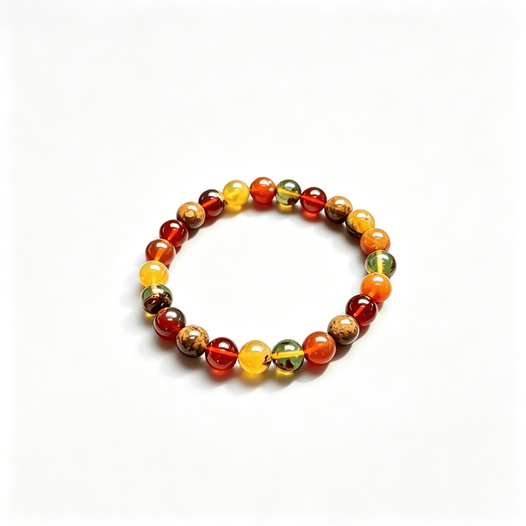 Polychrome Amber Bracelets