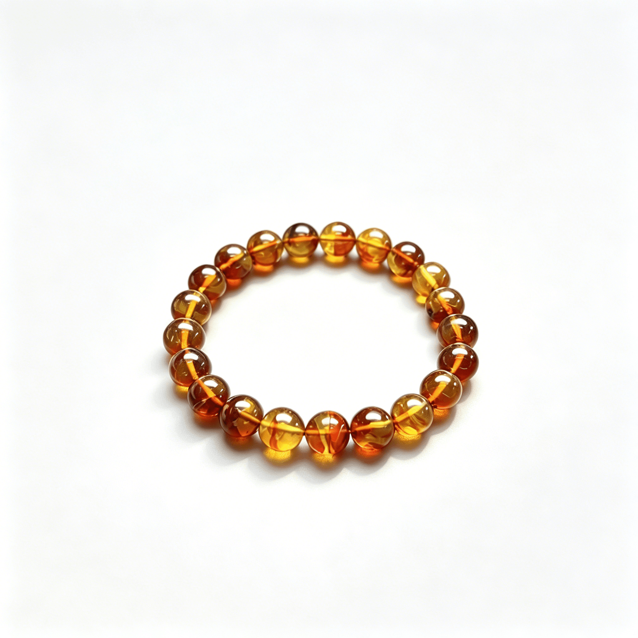 Crimsonia Flower Amber Bracelets